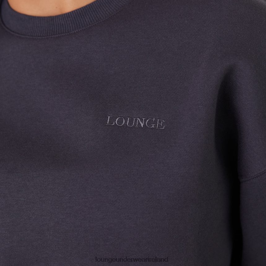 Lounge Apparel Women 365 Oversized Crew Neck Jumper F2H42Z870 Pebble