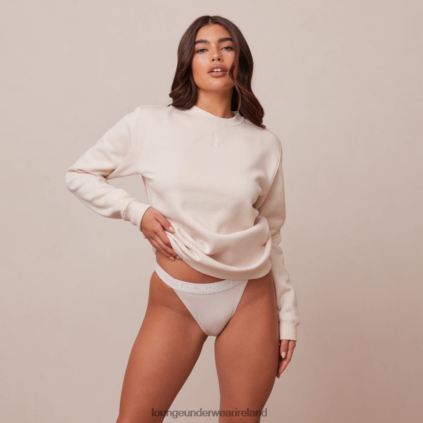 Lounge Apparel Women Crew Neck Jumper F2H42Z866 Cream