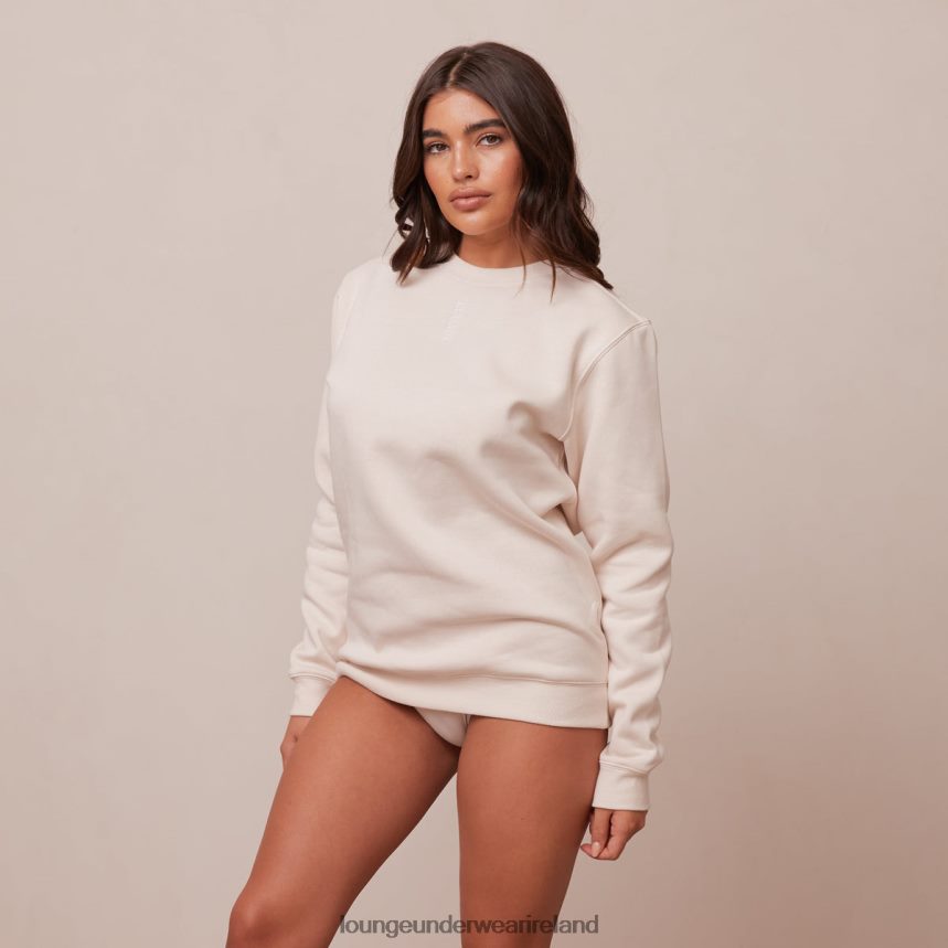 Lounge Apparel Women Crew Neck Jumper F2H42Z866 Cream