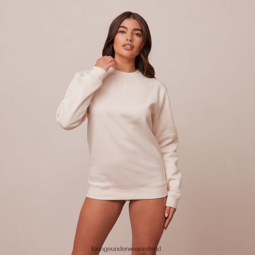 Lounge Apparel Women Crew Neck Jumper F2H42Z866 Cream