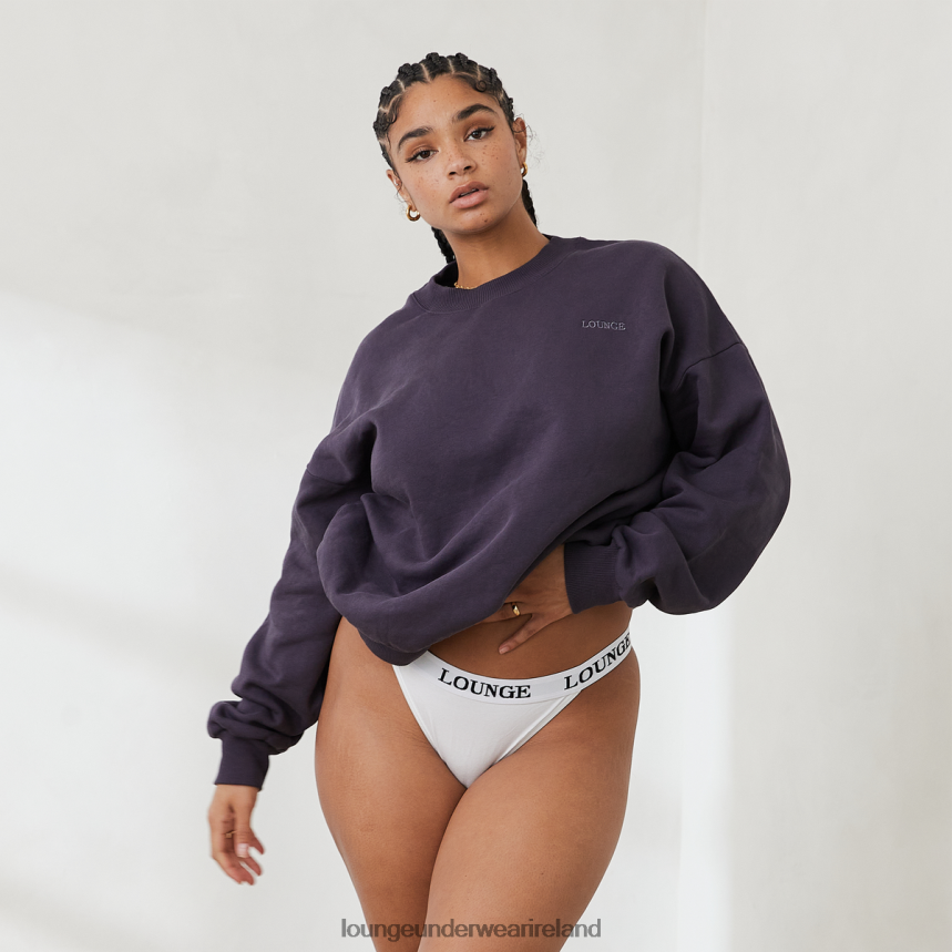 Lounge Apparel Women Essential Crew Neck Sweater F2H42Z885 Smoked Blue