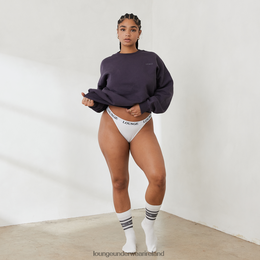 Lounge Apparel Women Essential Crew Neck Sweater F2H42Z885 Smoked Blue