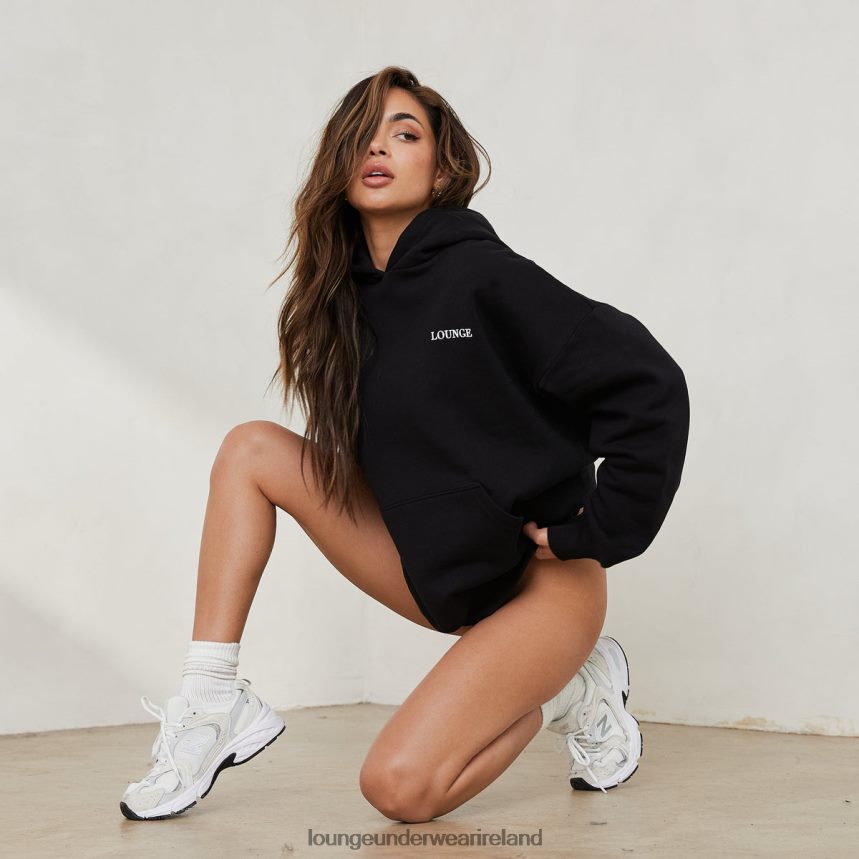 Lounge Apparel Women Essential Oversized Hoodie F2H42Z876 Black