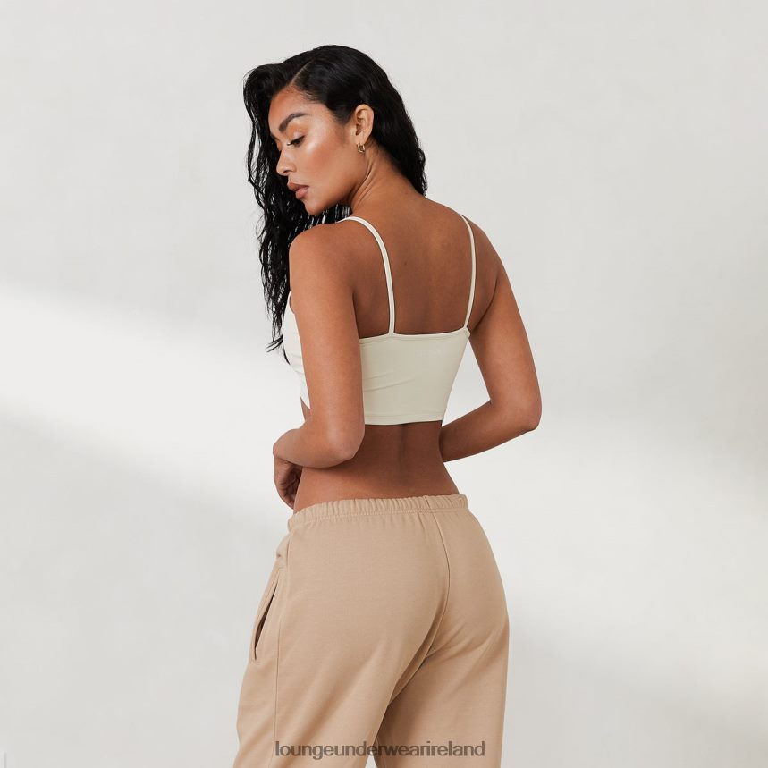 Lounge Apparel Women Cropped Cami Top X Jess Hunt F2H42Z793 Bone