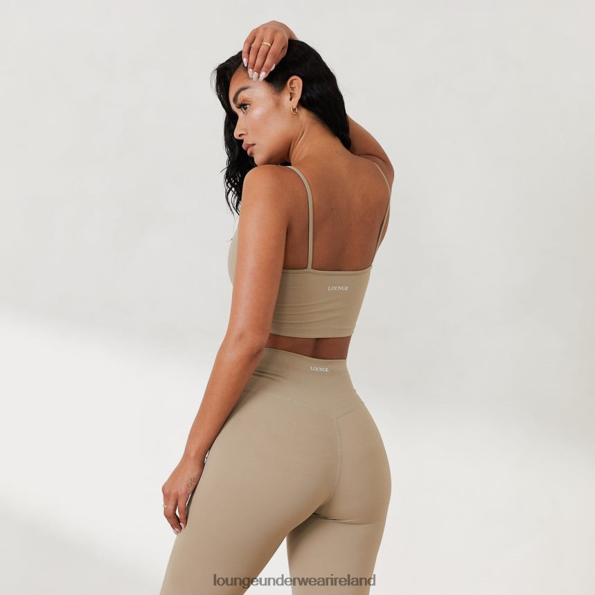 Lounge Apparel Women Cropped Cami Top X Jess Hunt F2H42Z818 Fawn