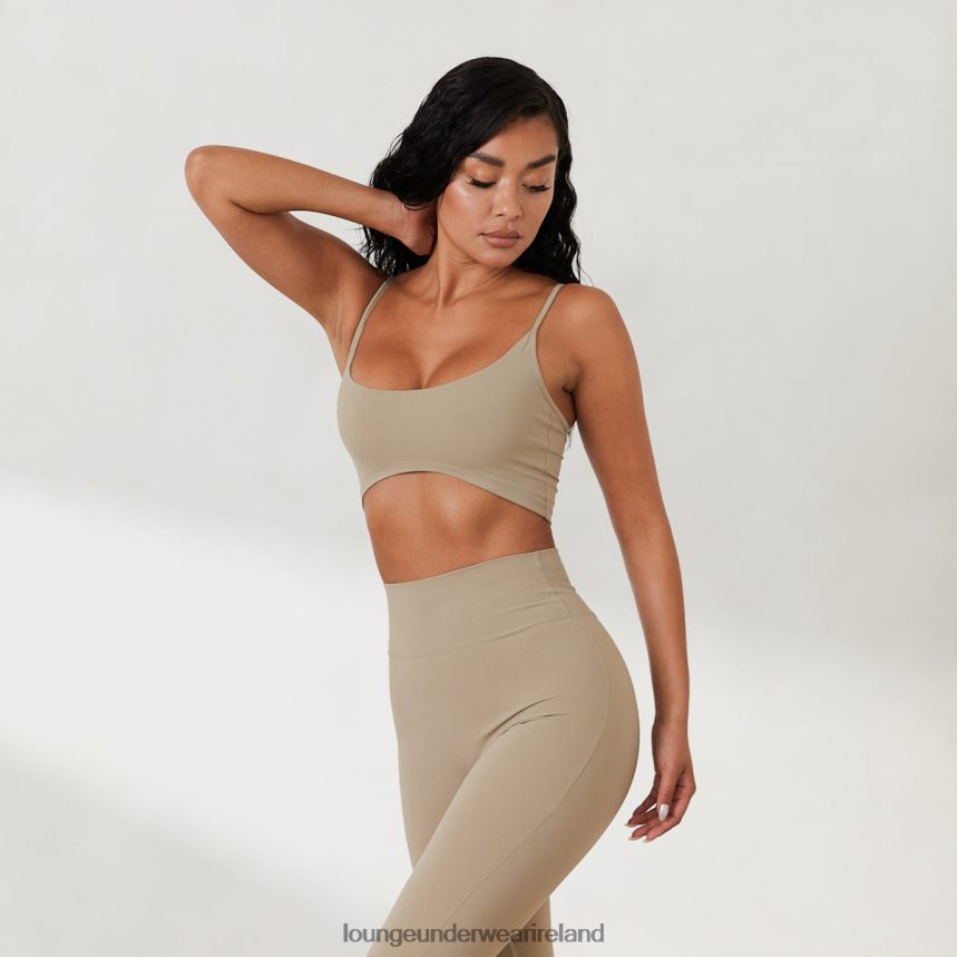 Lounge Apparel Women Cropped Cami Top X Jess Hunt F2H42Z818 Fawn
