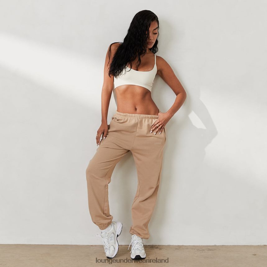 Lounge Apparel Women Oversized Joggers X Jess Hunt F2H42Z817 Caramel