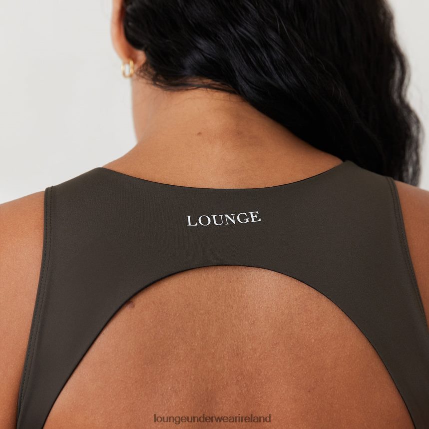 Lounge Apparel Women Racerback Bodysuit X Jess Hunt F2H42Z790 Washed Black