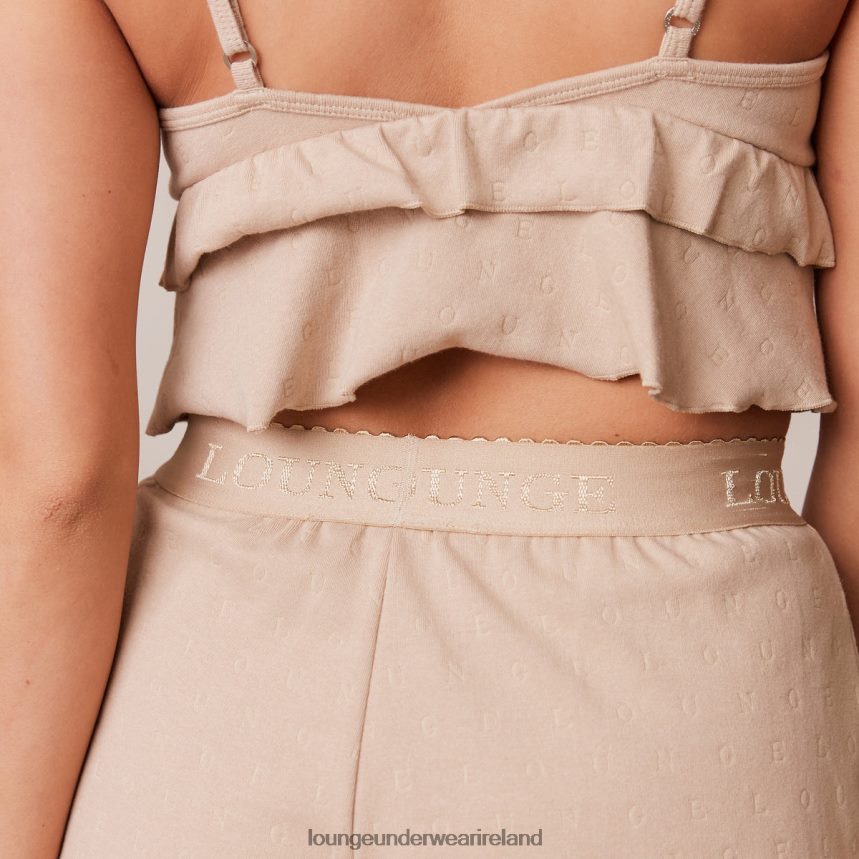 Lounge Apparel Women Frill Pajama Shorts F2H42Z921 Mink