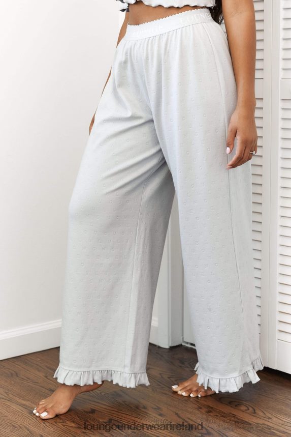 Lounge Apparel Women Frill Pajama Trousers F2H42Z941 Frost