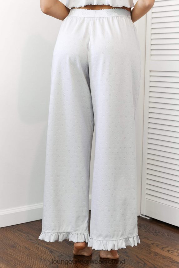 Lounge Apparel Women Frill Pajama Trousers F2H42Z941 Frost
