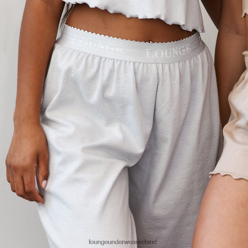 Lounge Apparel Women Frill Pajama Trousers F2H42Z941 Frost