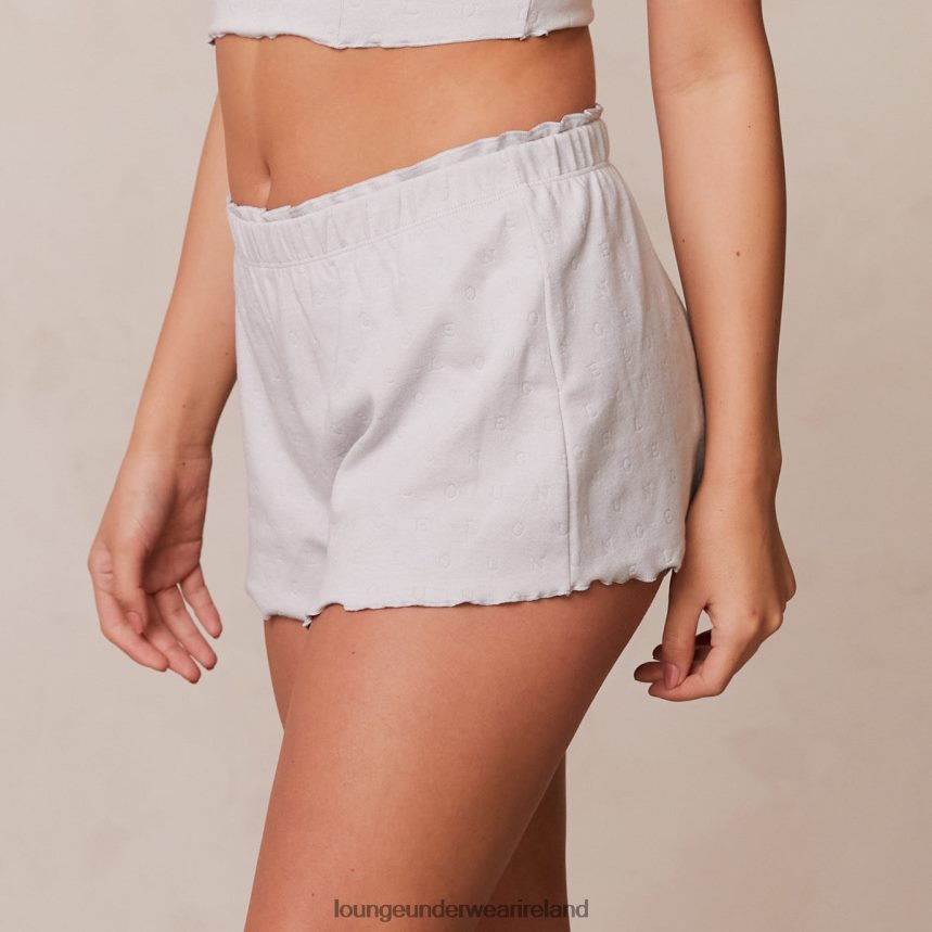 Lounge Apparel Women Ruffle Pajama Shorts F2H42Z929 Frost