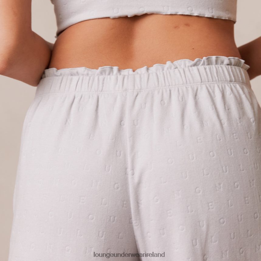 Lounge Apparel Women Ruffle Pajama Trousers F2H42Z943 Frost