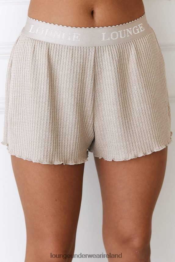Lounge Apparel Women Soft Waffle Pajama Shorts F2H42Z964 Mink