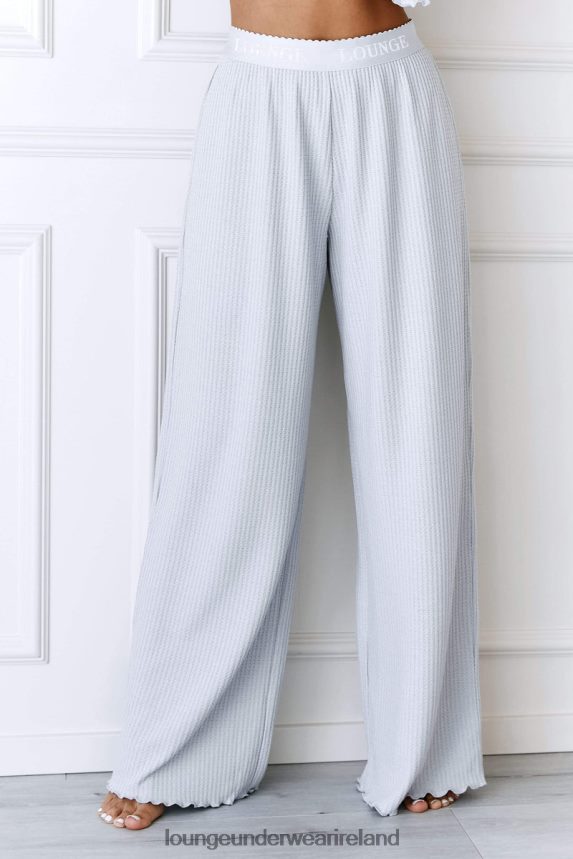 Lounge Apparel Women Soft Waffle Pajama Trousers F2H42Z965 Frost
