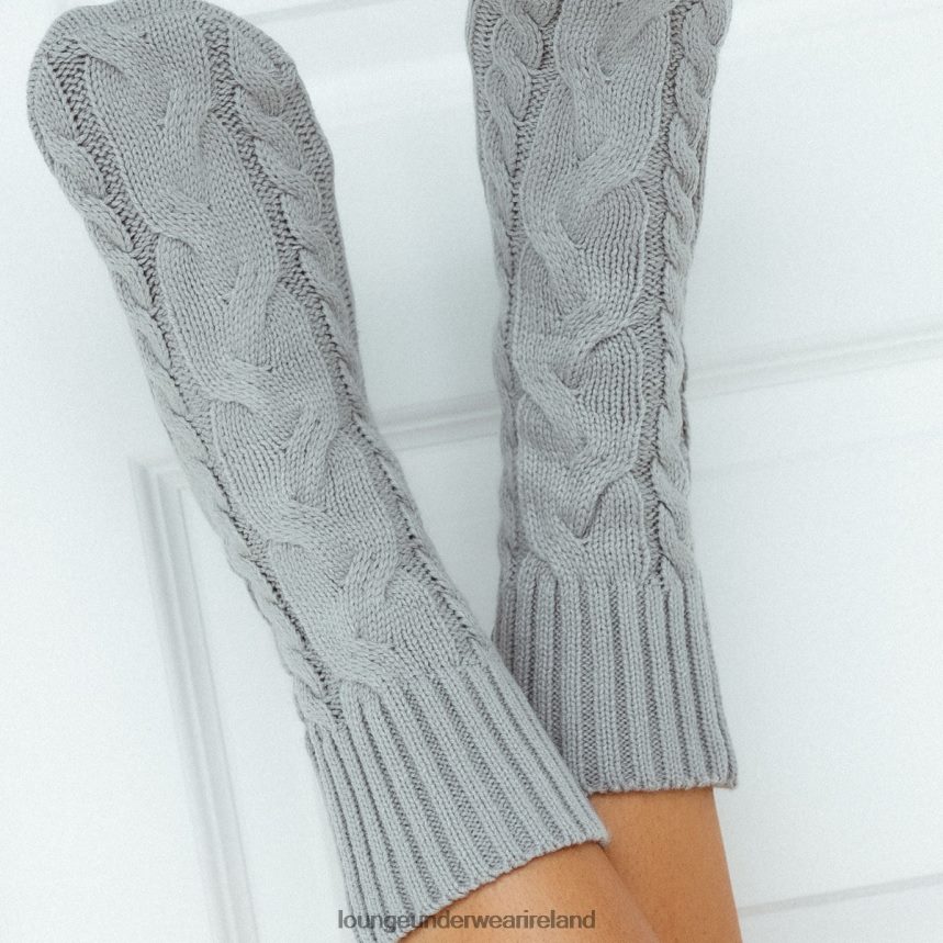 Lounge Apparel Women Cosy Knitted Socks F2H42Z935 Grey