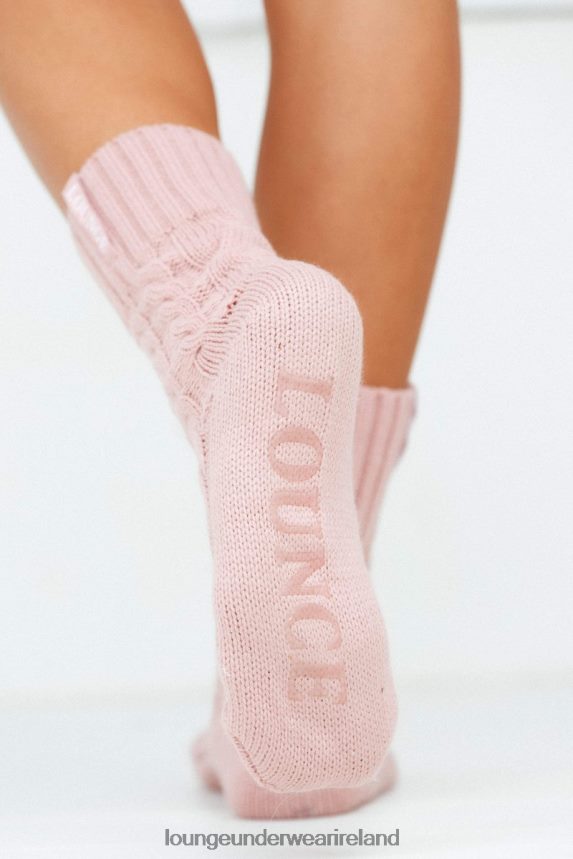 Lounge Apparel Women Cosy Knitted Socks F2H42Z938 Pink