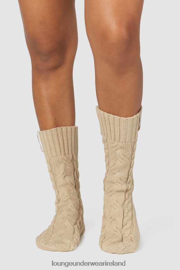 Lounge Apparel Women Cosy Knitted Socks F2H42Z946 Mink