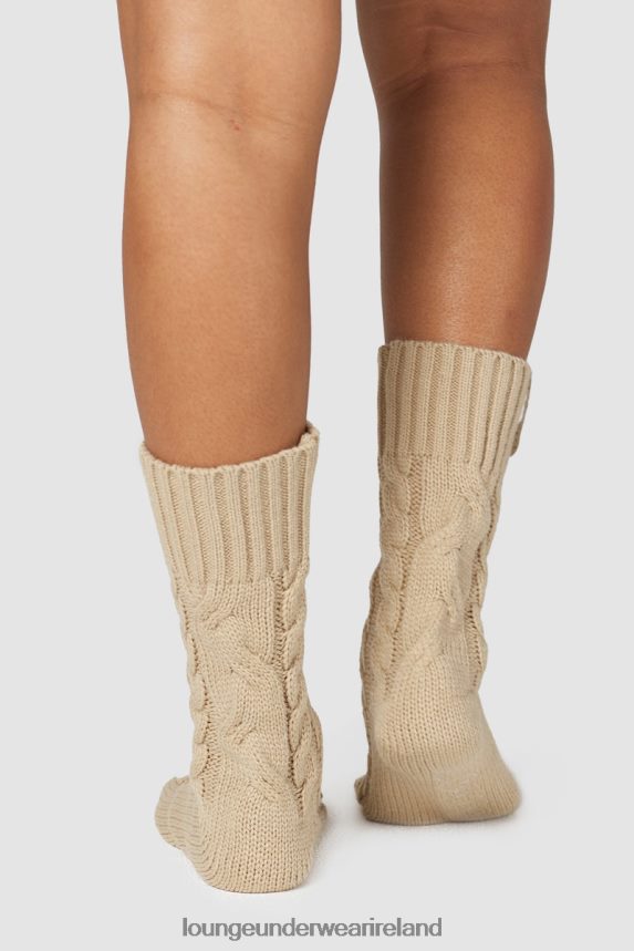 Lounge Apparel Women Cosy Knitted Socks F2H42Z946 Mink