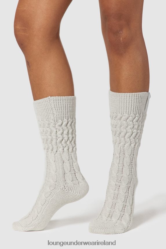 Lounge Apparel Women Snug Knitted Socks F2H42Z951 Frost