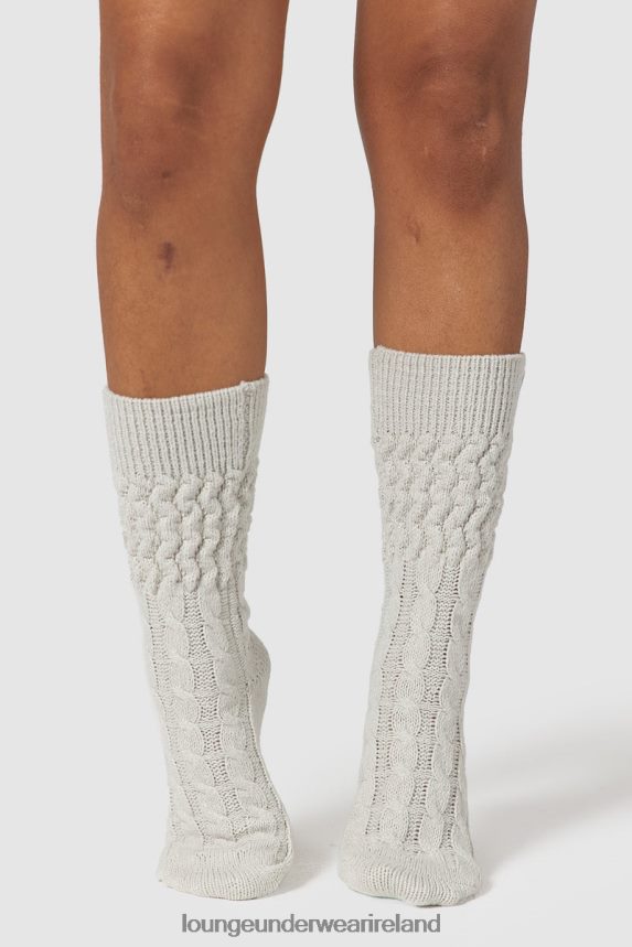 Lounge Apparel Women Snug Knitted Socks F2H42Z951 Frost