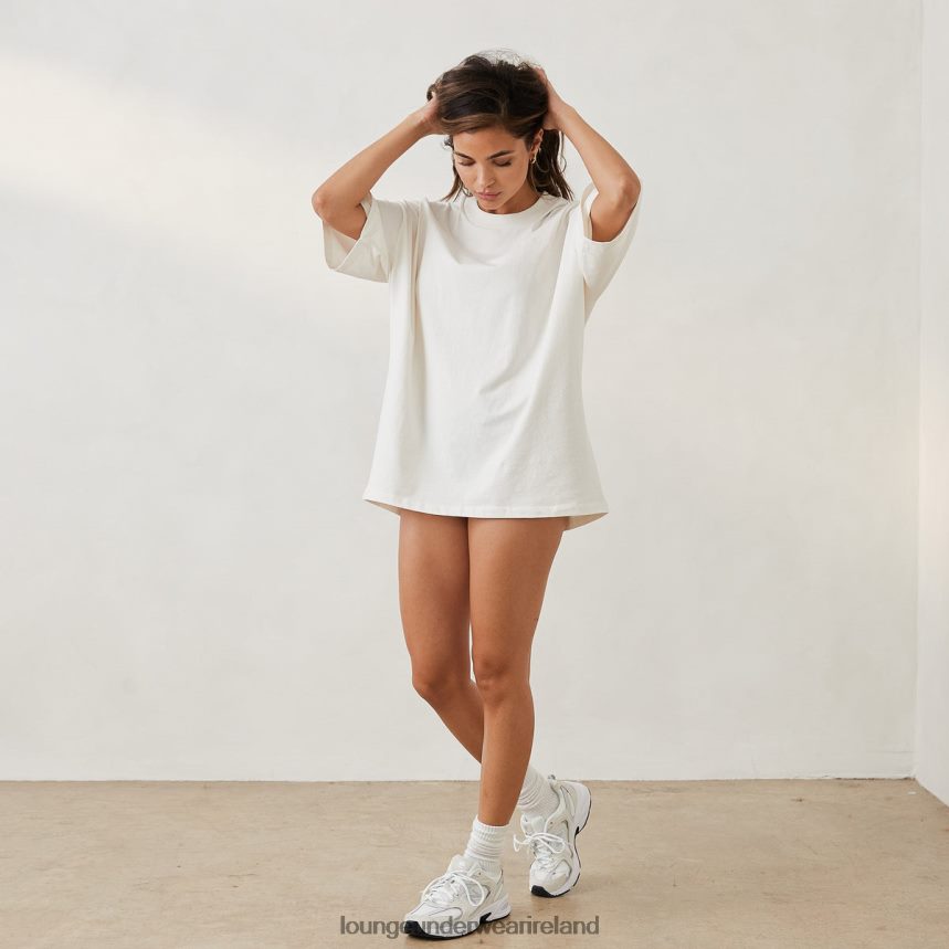 Lounge Apparel Women Essential Oversized T-Shirt F2H42Z845 Off White