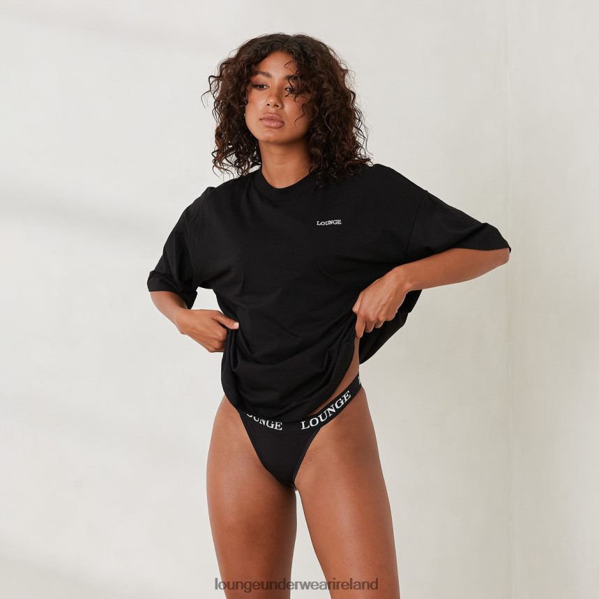 Lounge Apparel Women Essential Oversized T-Shirt F2H42Z846 Black