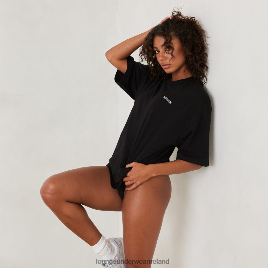 Lounge Apparel Women Essential Oversized T-Shirt F2H42Z846 Black