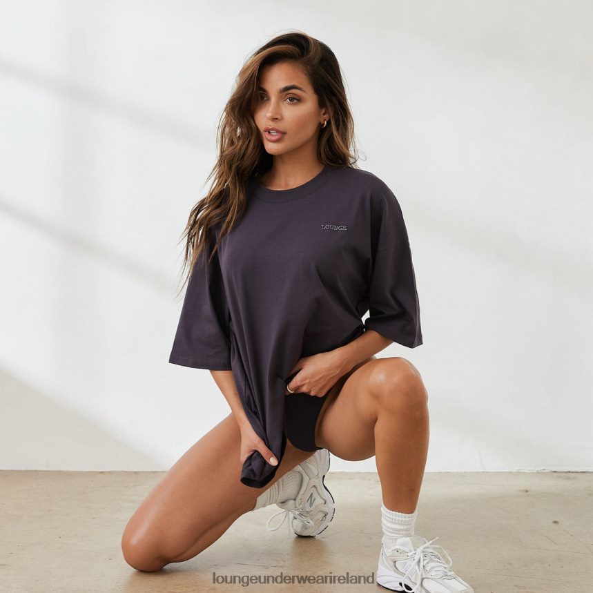 Lounge Apparel Women Essential Oversized T-Shirt F2H42Z847 Smoked Blue