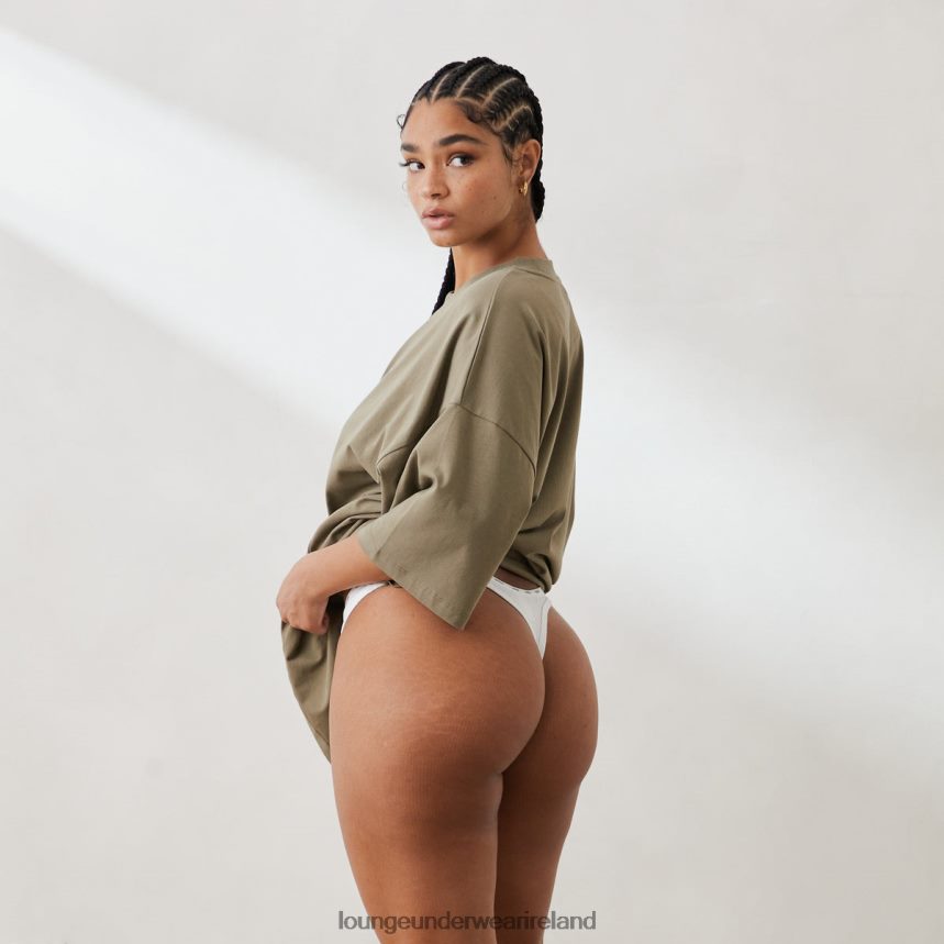 Lounge Apparel Women Essential Oversized T-Shirt F2H42Z849 Olive