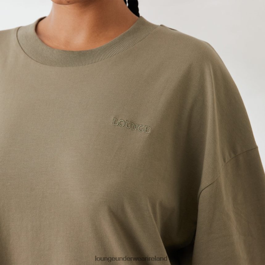 Lounge Apparel Women Essential Oversized T-Shirt F2H42Z849 Olive