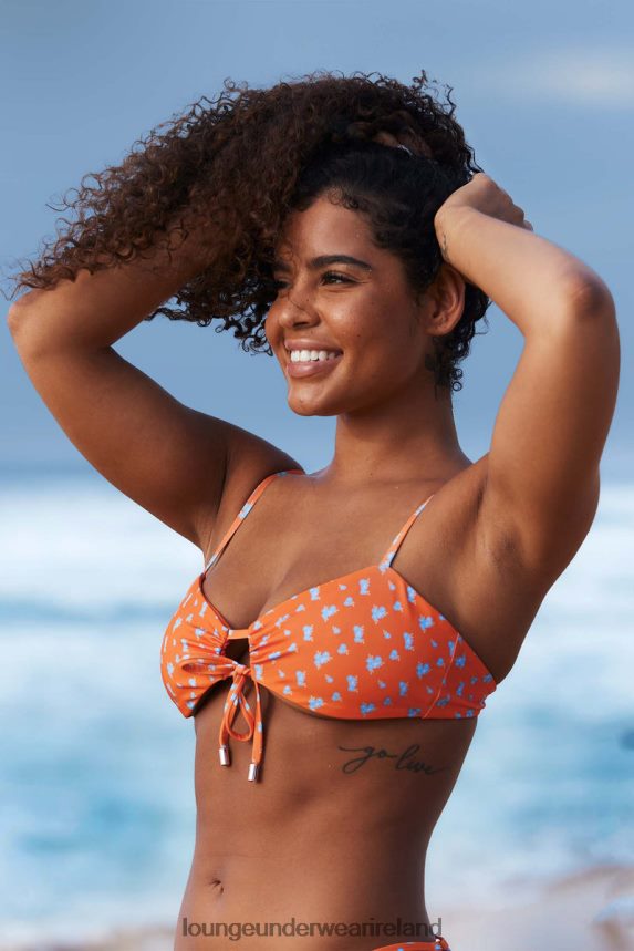 Lounge Swimwear Women Floral Bikini Top F2H42Z972 Orange