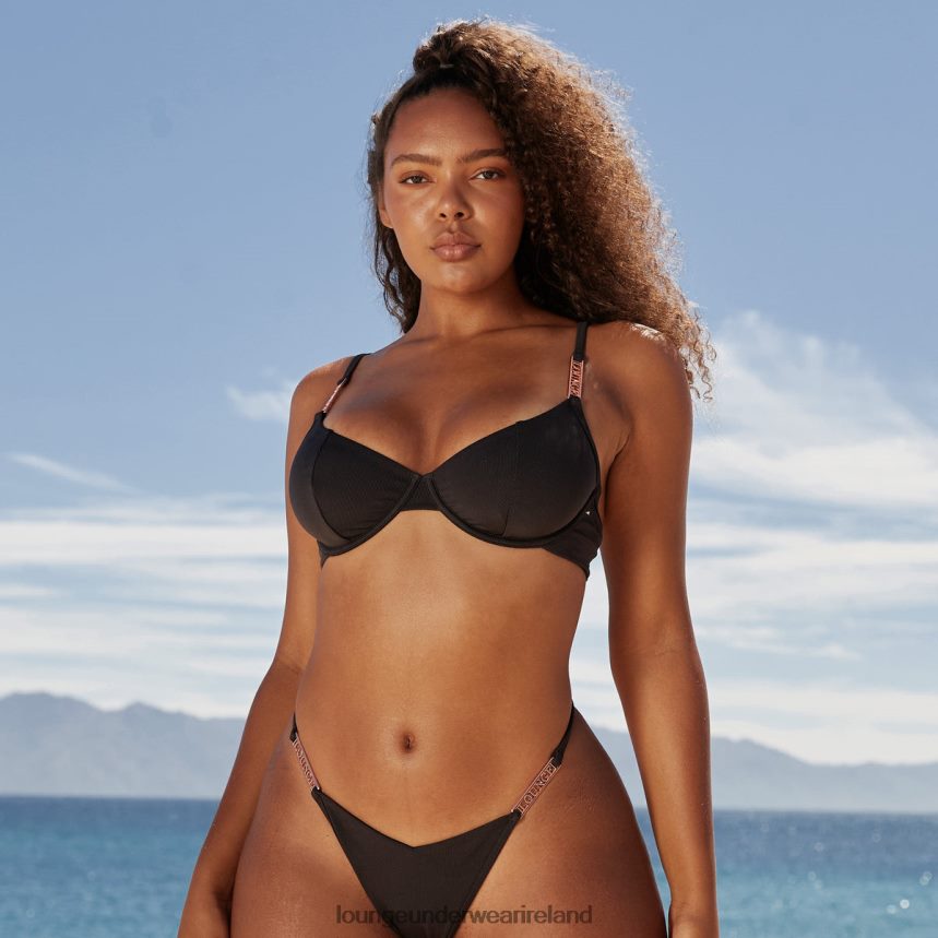 Lounge Swimwear Women Signature Bikini Top F2H42Z1014 Black