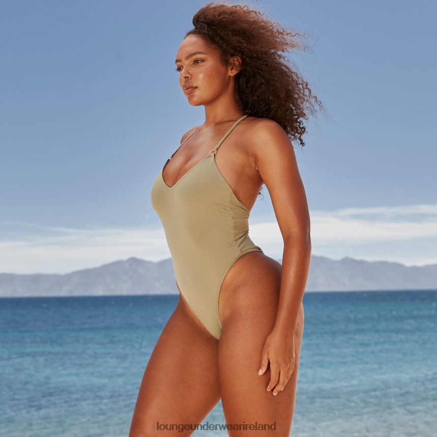 Lounge Swimwear Women Statement One Piece Swimsuit F2H42Z1027 Olive