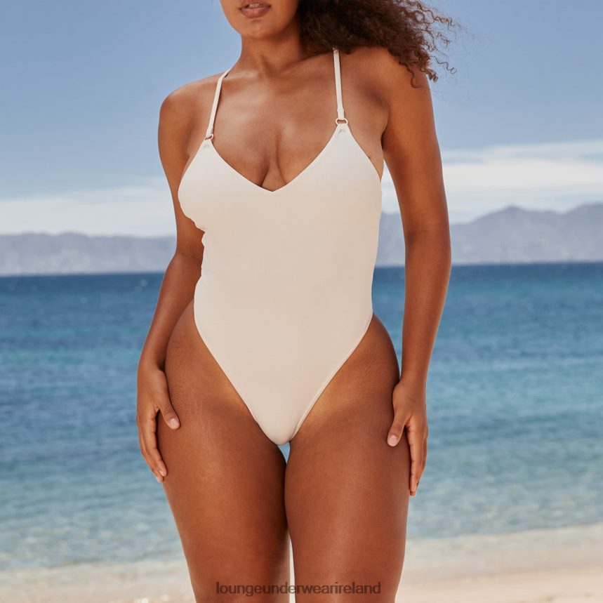 Lounge Swimwear Women Statement One Piece Swimsuit F2H42Z1028 Cream