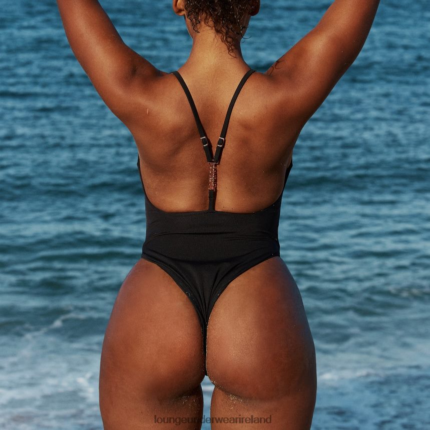 Lounge Swimwear Women Statement One Piece Swimsuit F2H42Z1029 Black