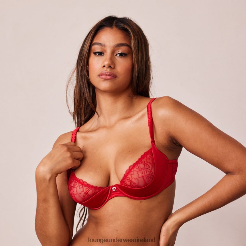 Lounge Underwear Women Admire Balcony Bra & G-string Set F2H42Z133 Maroon