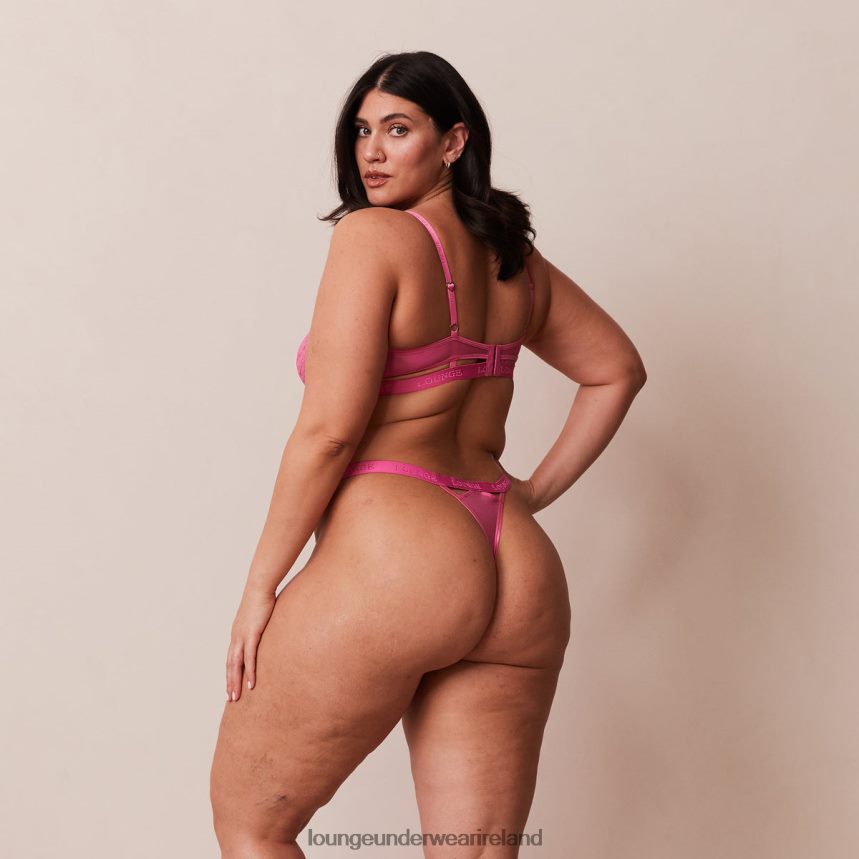 Lounge Underwear Women Grace Bra & Thong Set F2H42Z58 Hot Pink