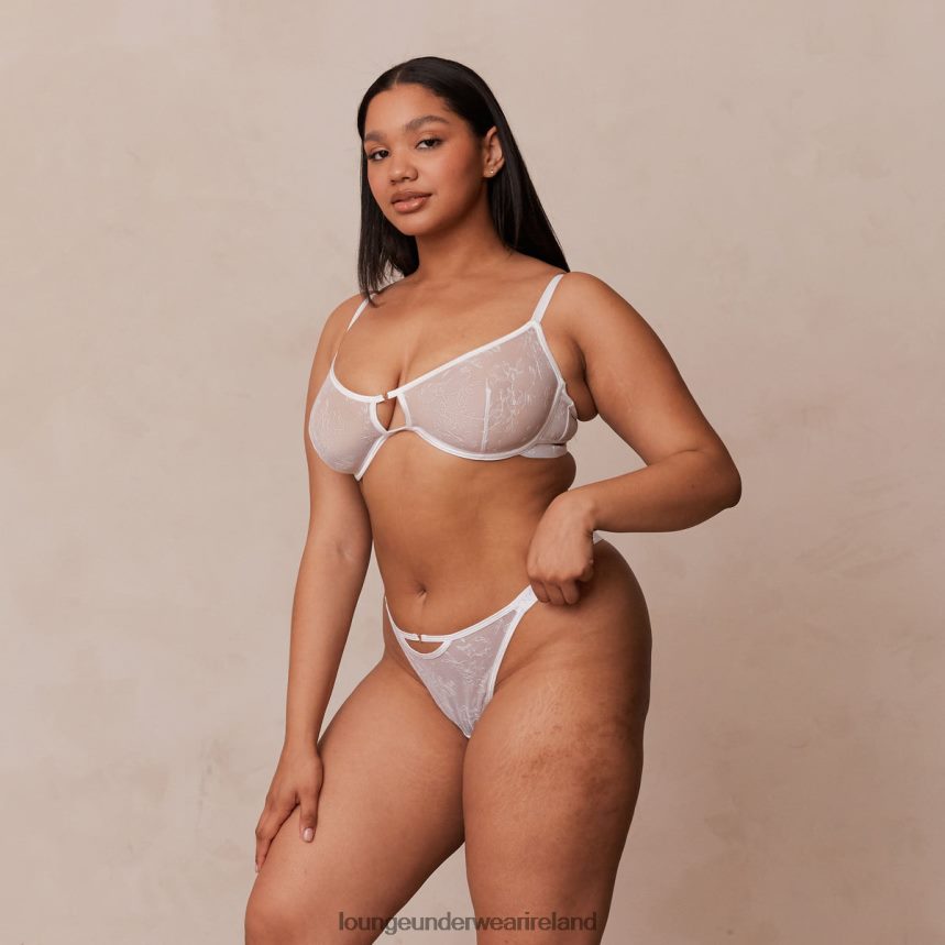 Lounge Underwear Women Grace Bra & Thong Set F2H42Z61 White