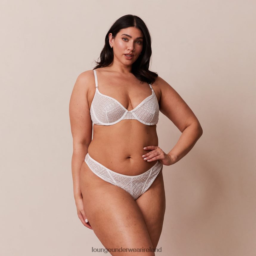 Lounge Underwear Women Icon Balcony Bra & Thong Set F2H42Z170 White