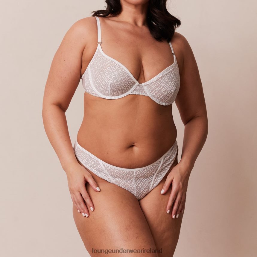 Lounge Underwear Women Icon Balcony Bra & Thong Set F2H42Z170 White