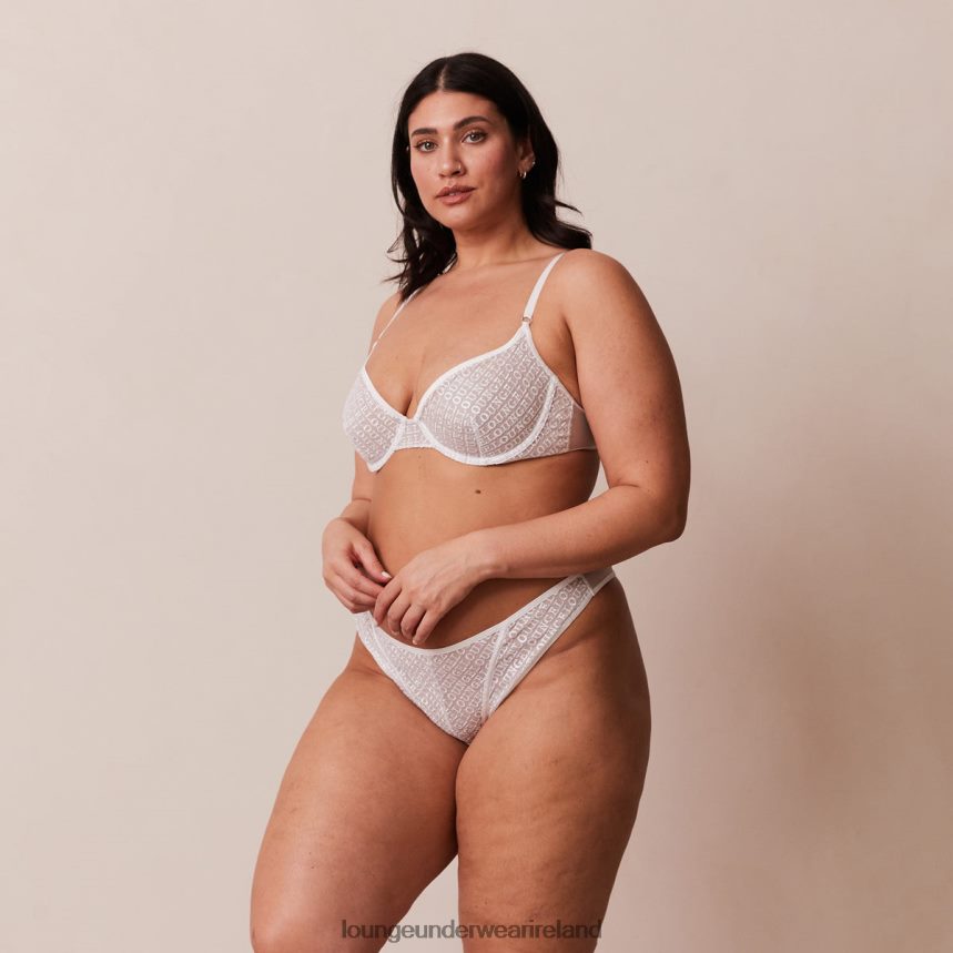 Lounge Underwear Women Icon Balcony Bra & Thong Set F2H42Z170 White