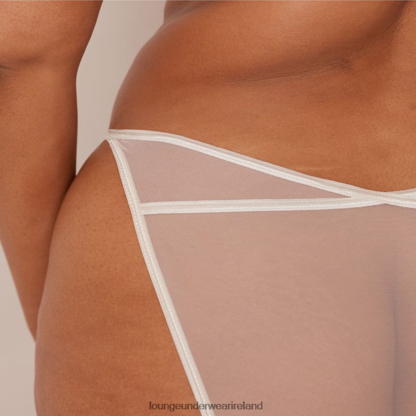 Lounge Underwear Women Illustration Balcony Bra & Thong/Briefs Set F2H42Z20 Pearl