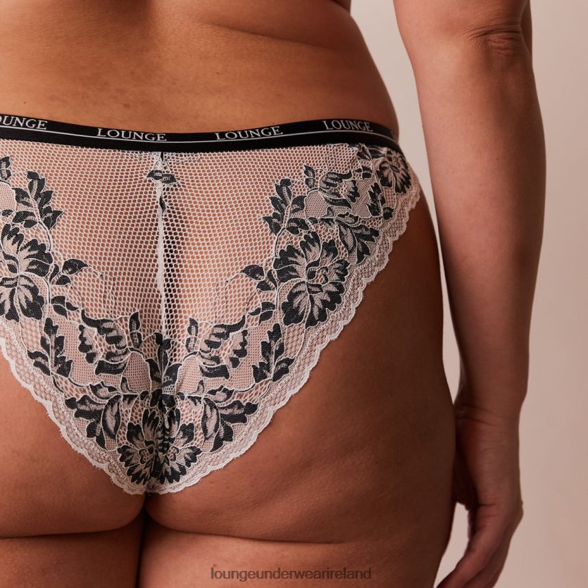 Lounge Underwear Women Luxe Balcony Bra & Thong/Briefs Set F2H42Z4 Black