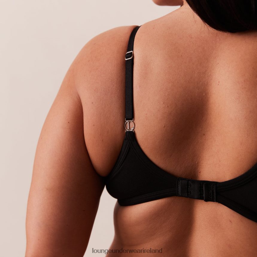 Lounge Underwear Women Sculpt Push-Up T-shirt Bra & G-string/Briefs Set F2H42Z115 Black