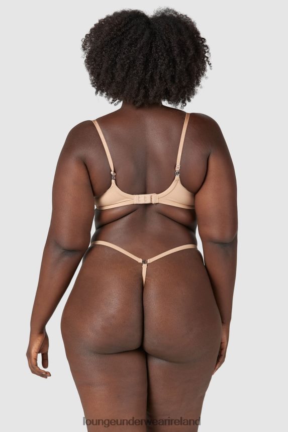 Lounge Underwear Women Sculpt Push-Up T-shirt Bra & Thong/Briefs Set F2H42Z79 Honey