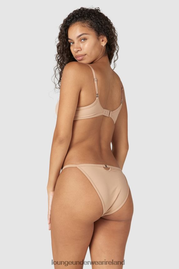 Lounge Underwear Women Sculpt Push-Up T-shirt Bra & Thong/Briefs Set F2H42Z79 Honey