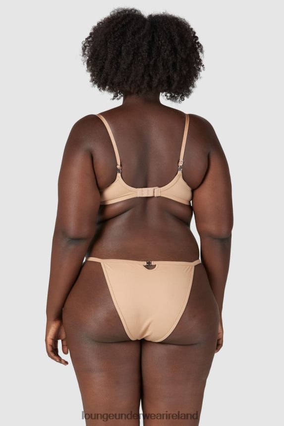 Lounge Underwear Women Sculpt Push-Up T-shirt Bra & Thong/Briefs Set F2H42Z79 Honey