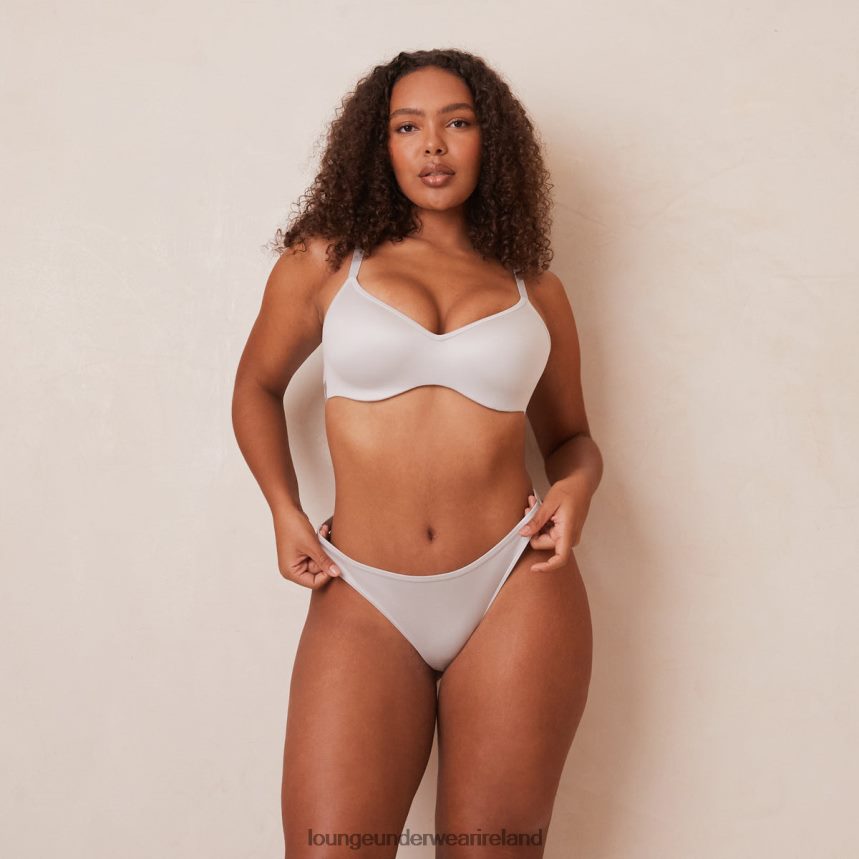 Lounge Underwear Women Sleek Mindful Bra & Thong/Briefs Set F2H42Z84 Frost